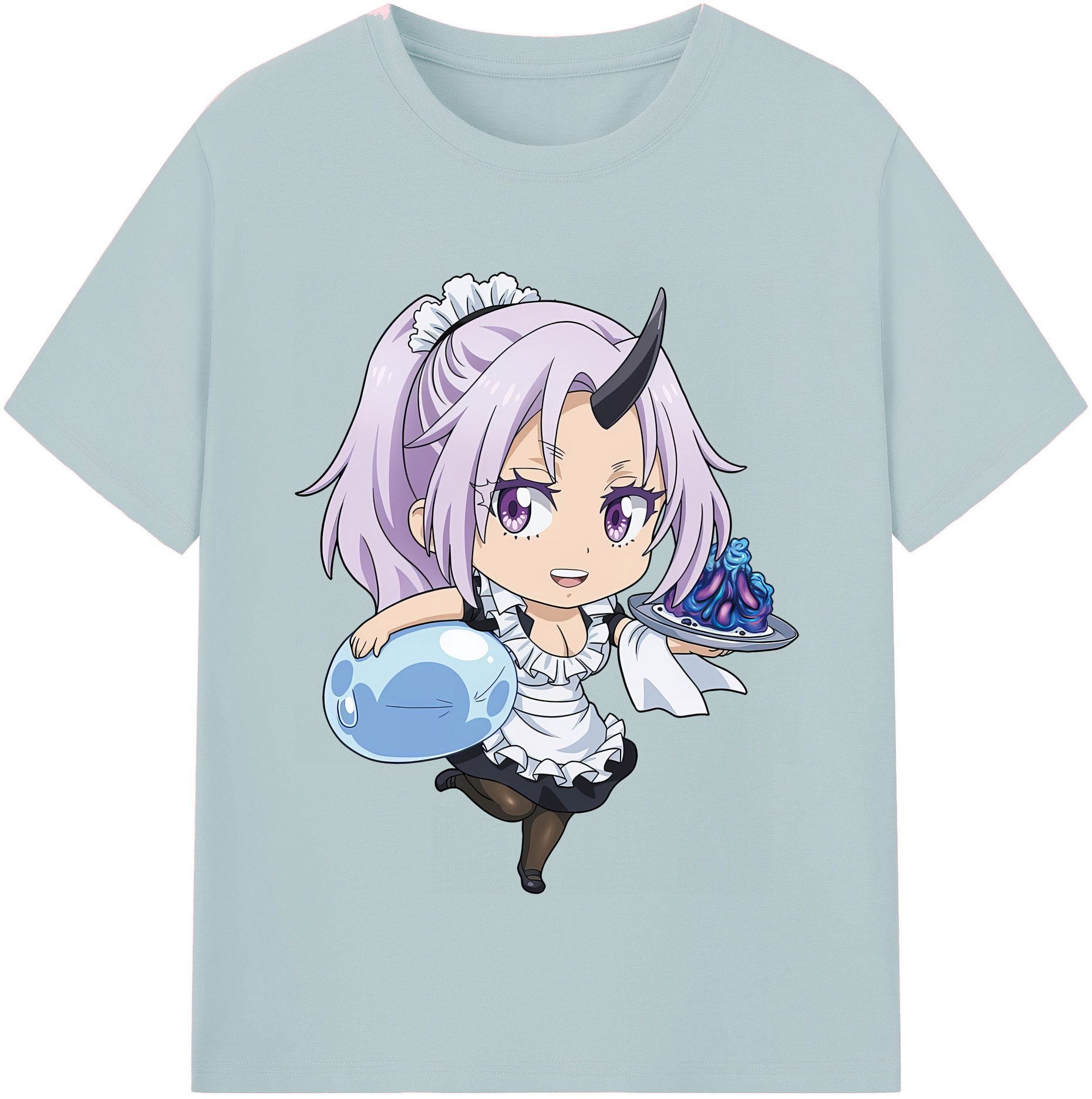 （画像用） 転スラ Regarding Reincarnated to Slime 綿100％半袖Tシャツ（フロントプリント）